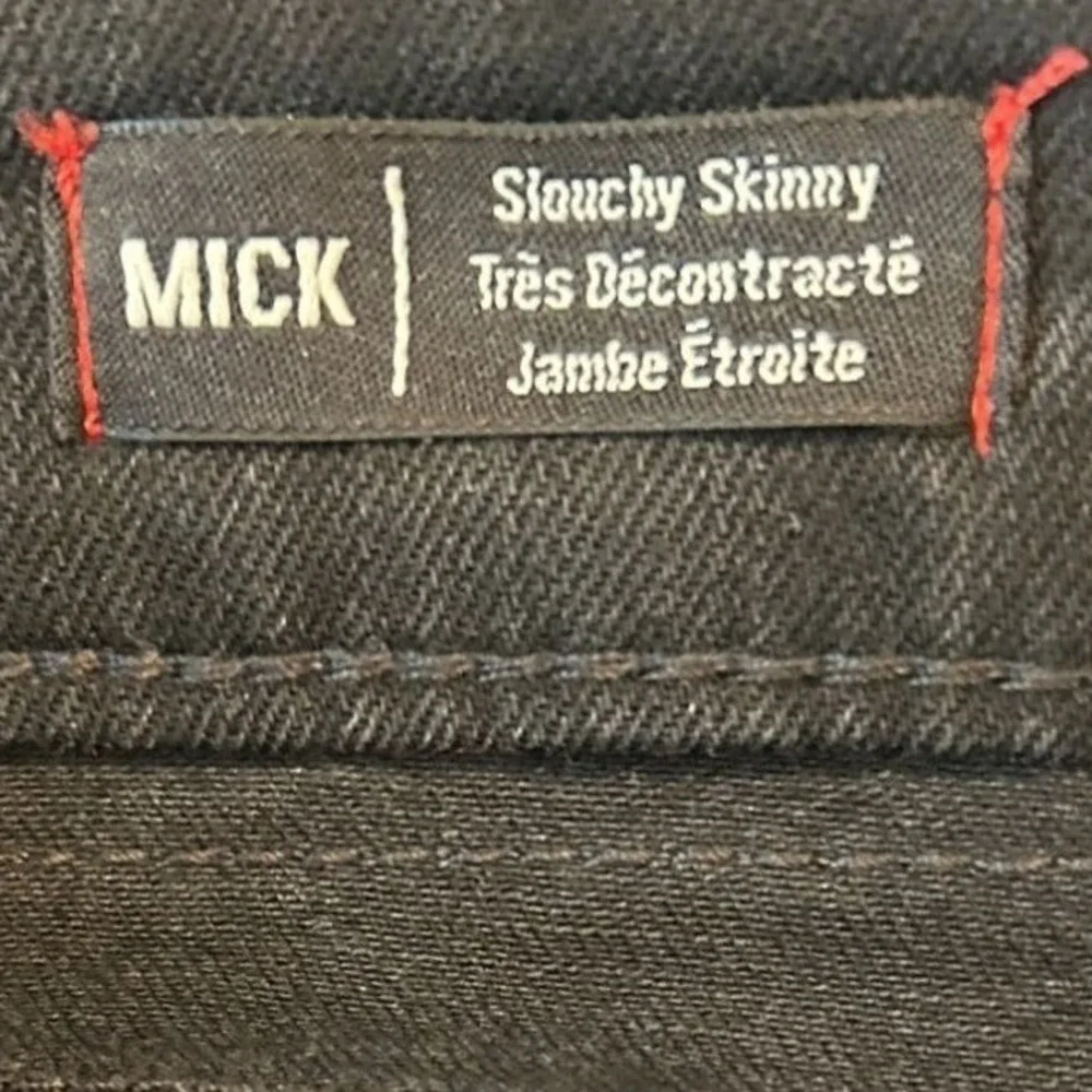 True‎ Religion Mick Slouchy Skinny 34 Men's Black Distressed Moto Jeans